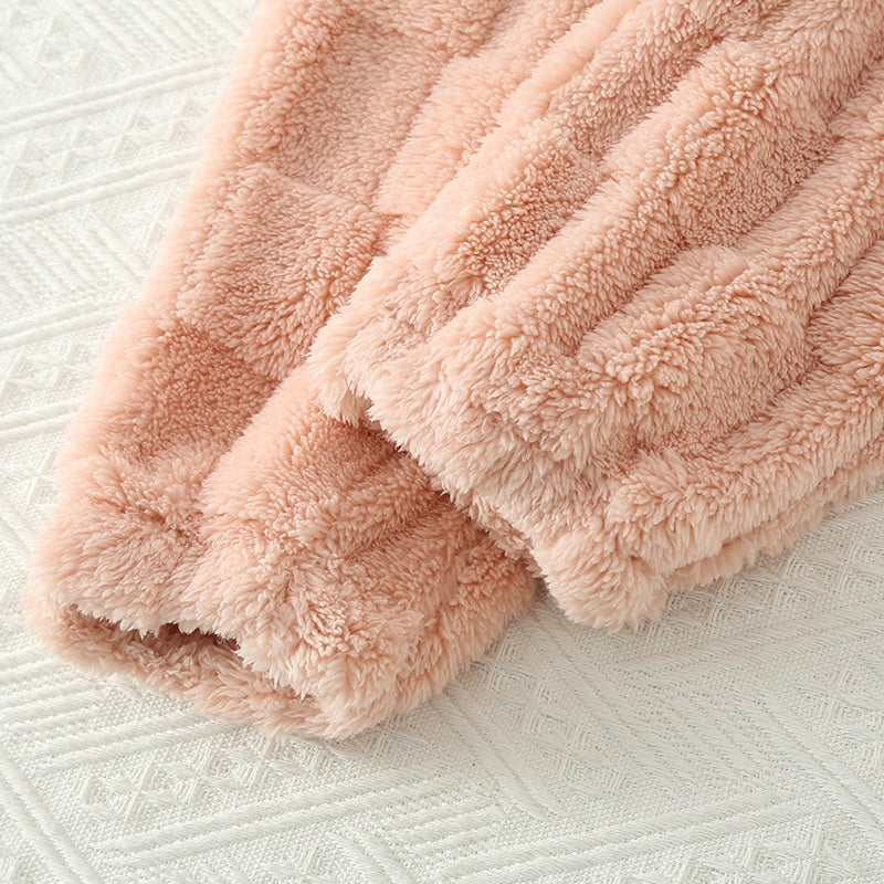 Rutig Pyjamassett för Kvinnor - Mjuk Loungewear