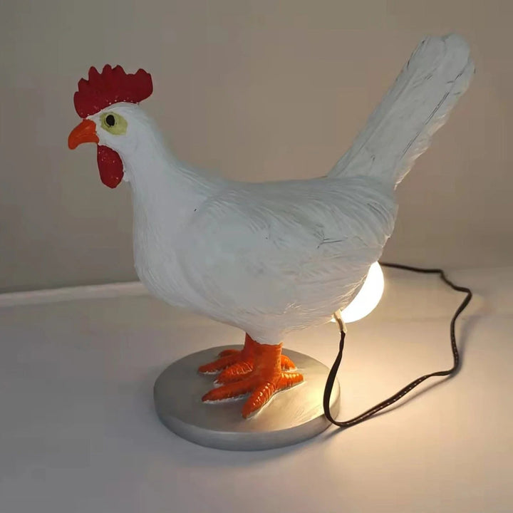 Unik Kyllinglampe i Resin för Mysig Belysning