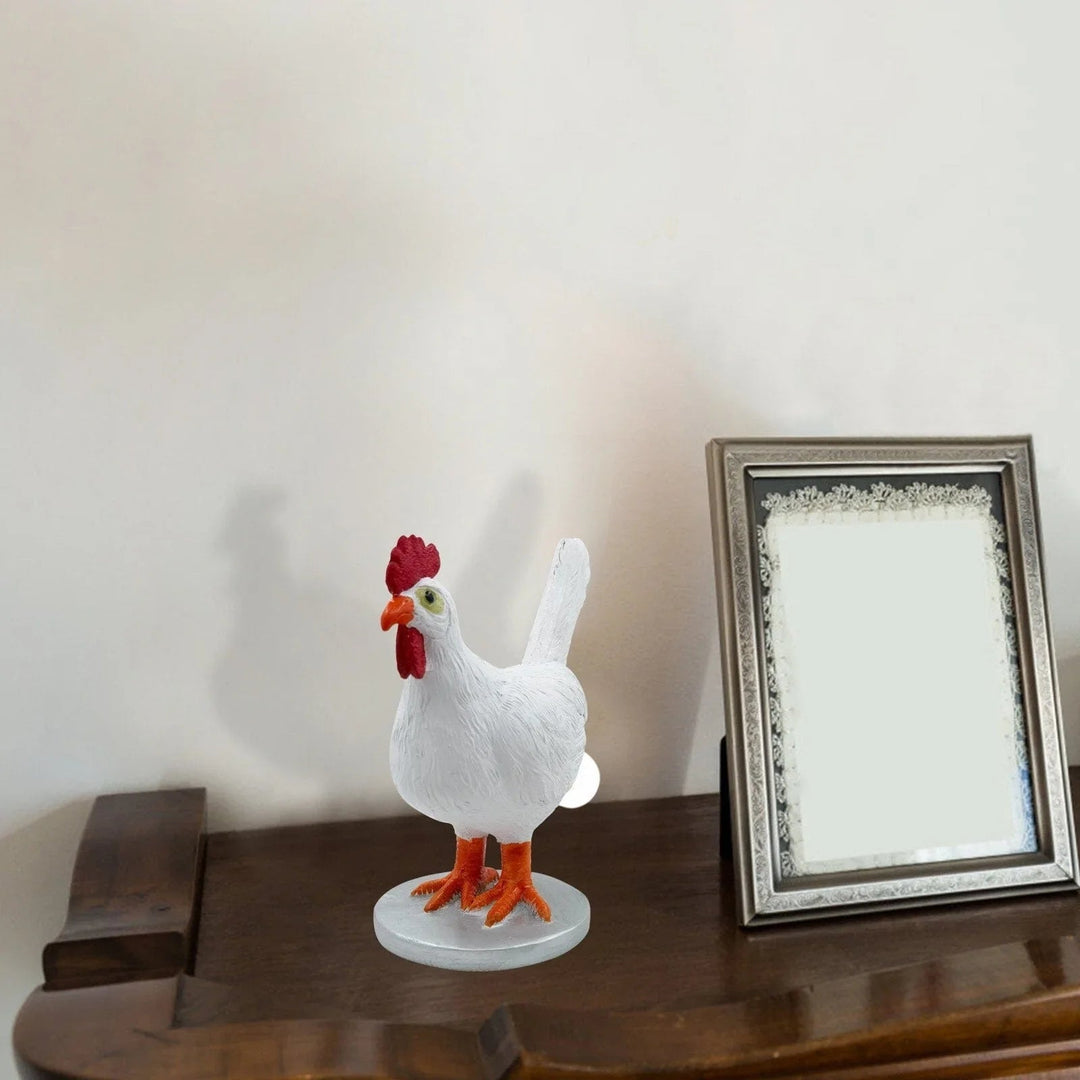 Unik Kyllinglampe i Resin för Mysig Belysning