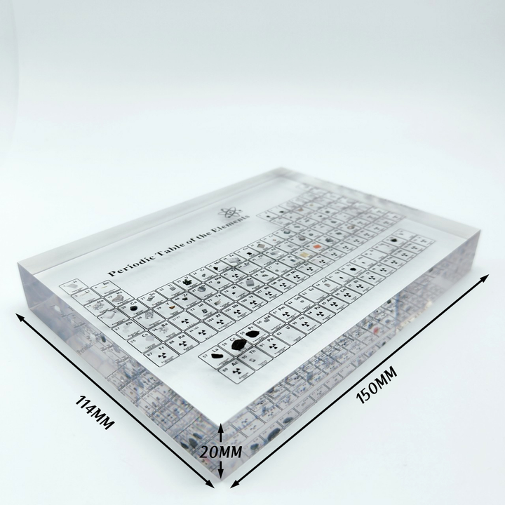 Pedagogisk Periodisk System i Klart Akryl