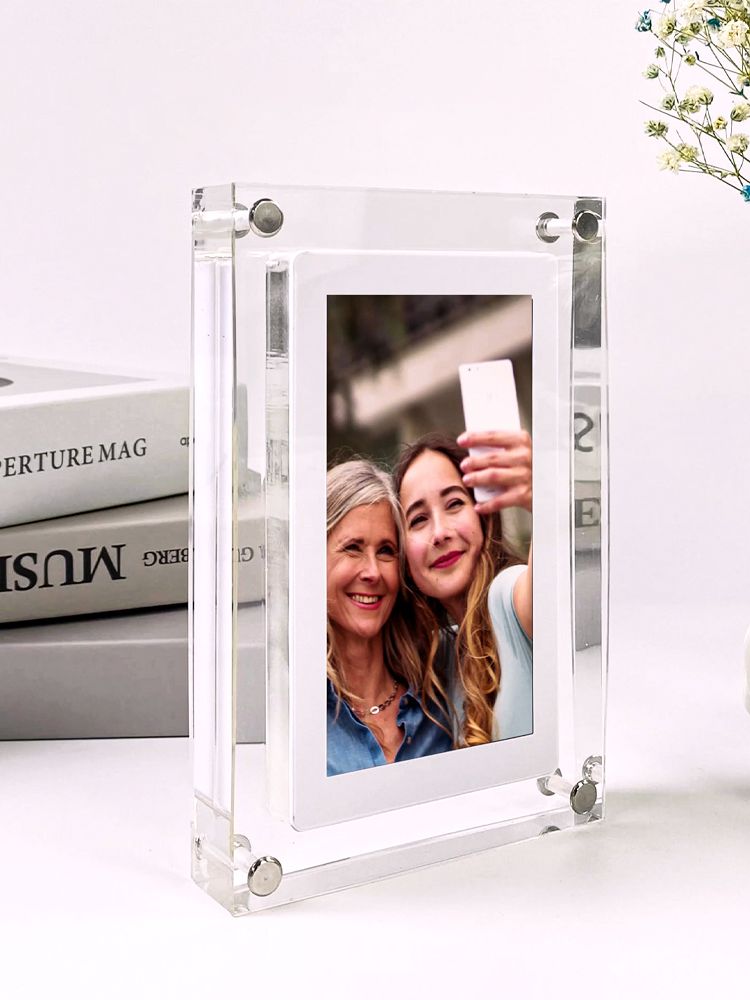Digital Fotoramme i Akryl med Automatisk Avspilling