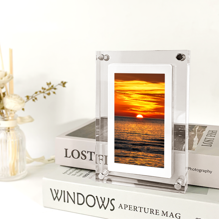 Digital Fotoramme i Akryl med Automatisk Avspilling