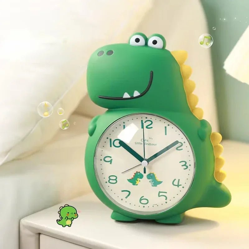 Unisex Dinosaur Vekkerklokke med Vekkelys och Dobbel Alarm