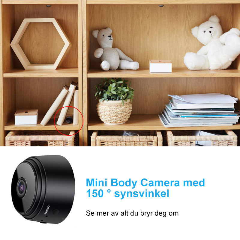1080p Magnetisk WiFi Mini Kamera - Bred Synsvinkel