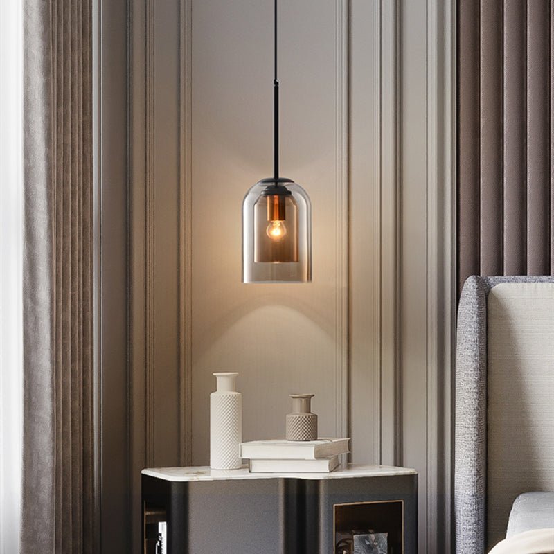 Dobbel Glas Pendellampa – Elegant Belysning för Hemmet