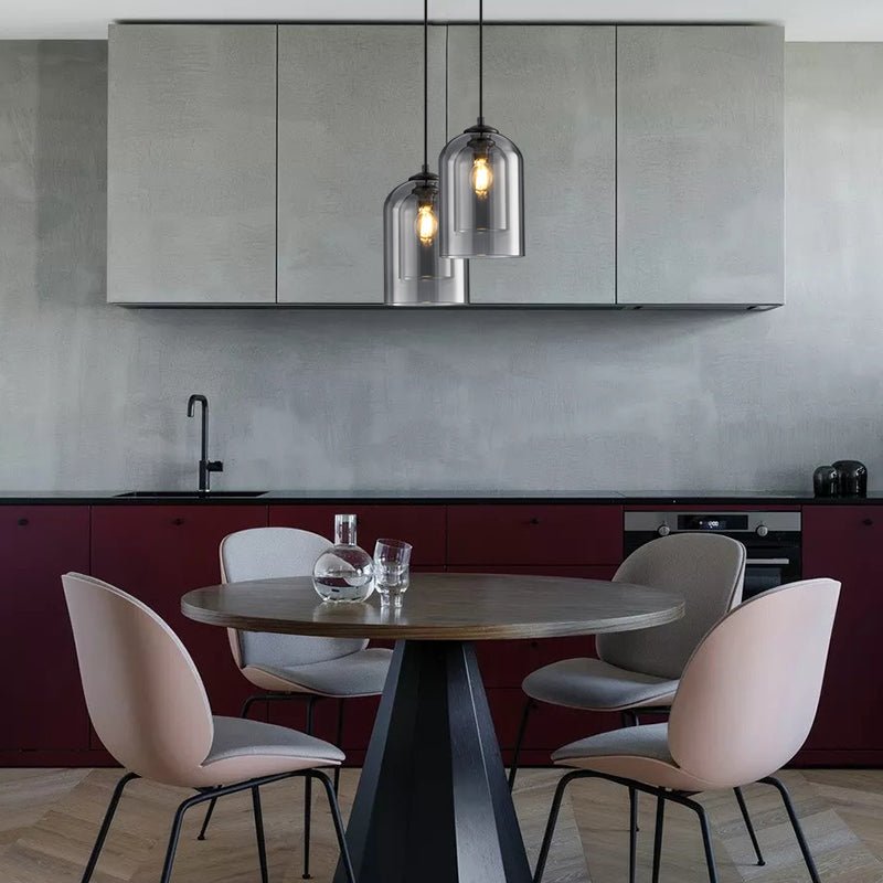 Dobbel Glas Pendellampa – Elegant Belysning för Hemmet