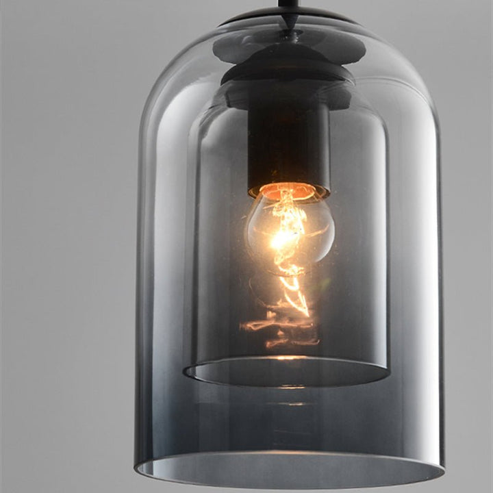 Dobbel Glas Pendellampa – Elegant Belysning för Hemmet