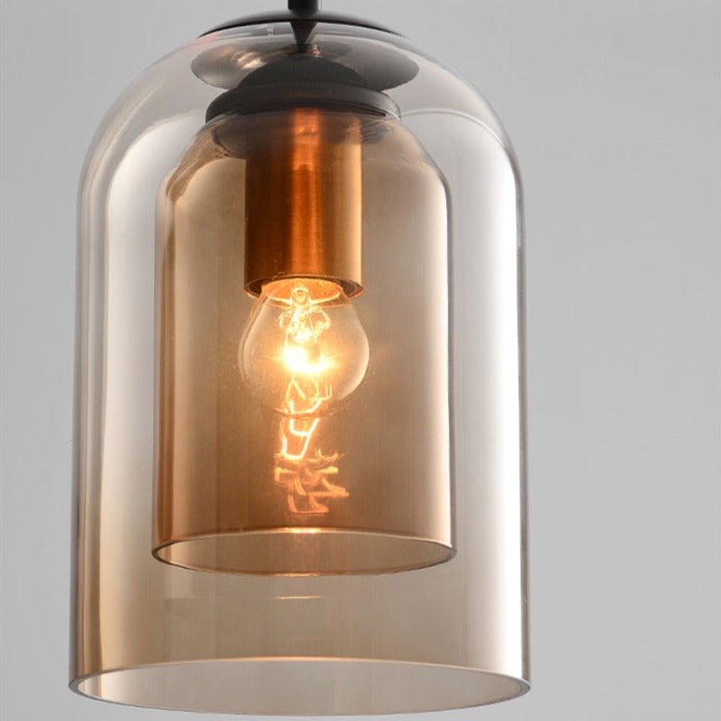 Dobbel Glas Pendellampa – Elegant Belysning för Hemmet