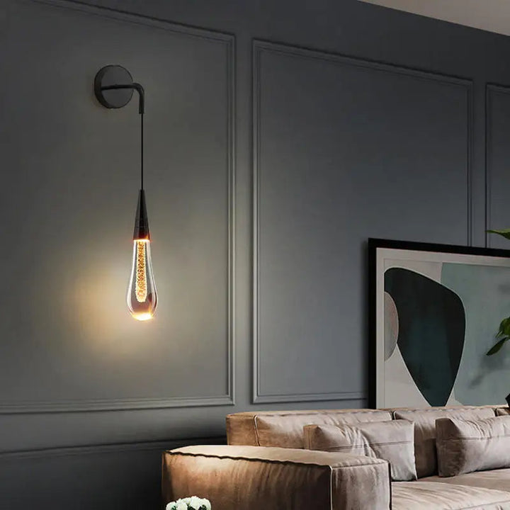 Dråpeformet Vägglampa för Hemmet med Varm Glöd