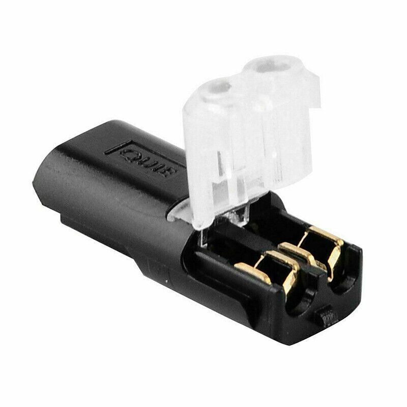 Dobbel-leder plug-in-kontakt - Låsespenne | Elektriske projekt