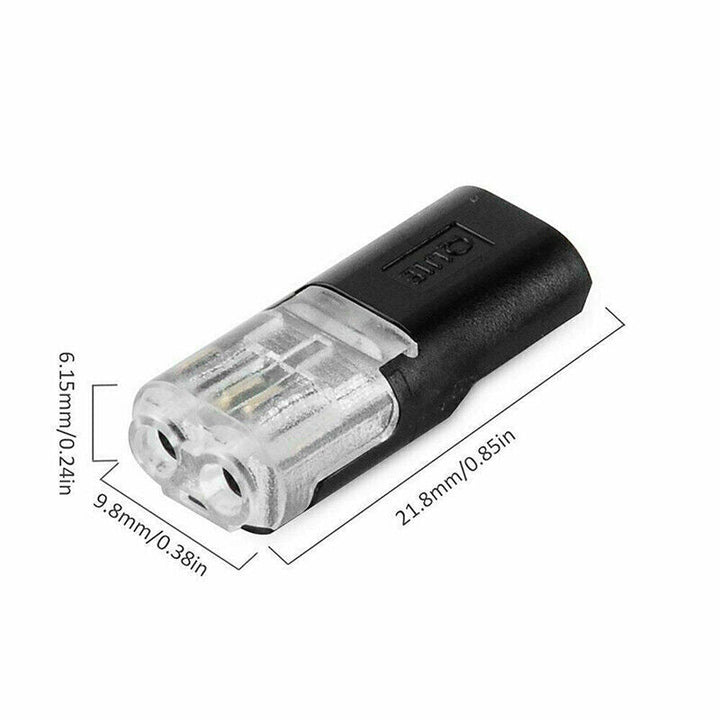 Dobbel-leder plug-in-kontakt - Låsespenne | Elektriske projekt