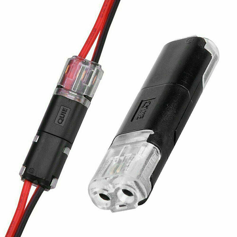 Dobbel-leder plug-in-kontakt - Låsespenne | Elektriske projekt