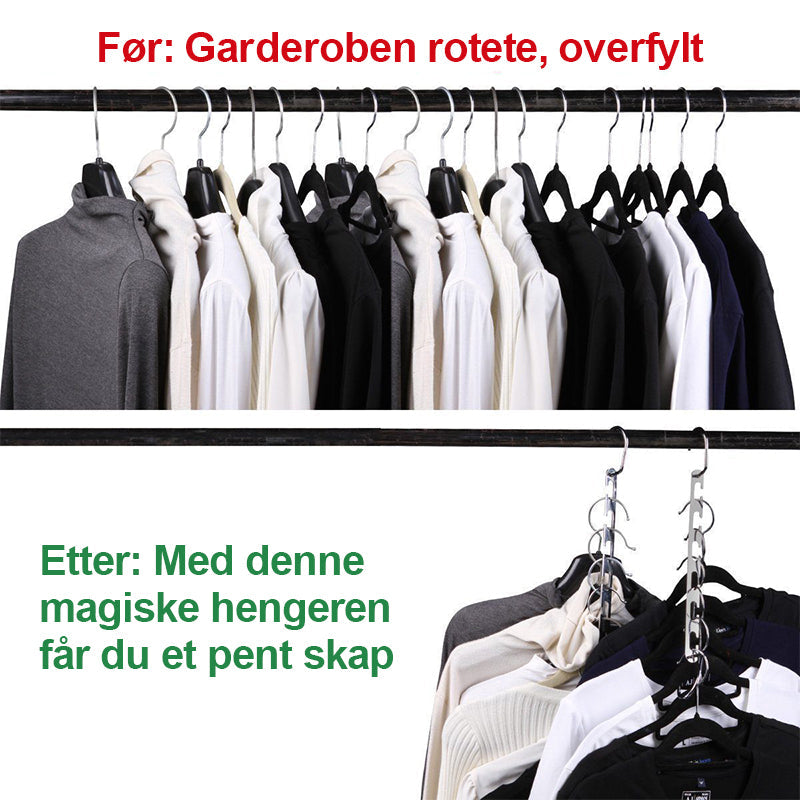 Magiske Kleshengere - Rustfritt Stål | Platsbesparande