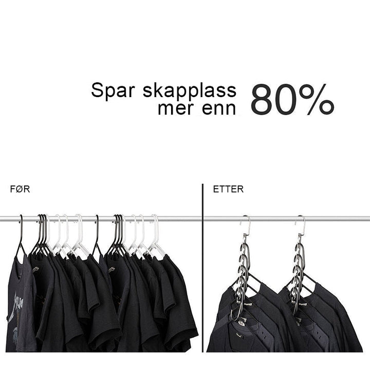 Magiske Kleshengere - Rustfritt Stål | Platsbesparande