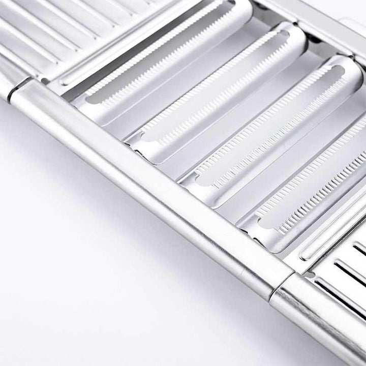 Multifunktionell Grönnsakskutter - Utskiftbare Kniver | Silver