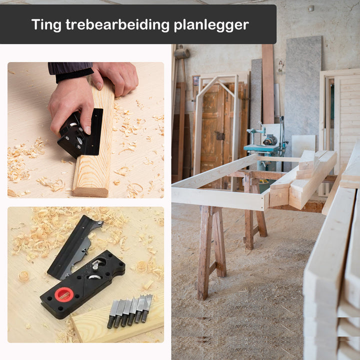 Trebearbeidingshövlesett | Effektivt och Justerbart Verktyg