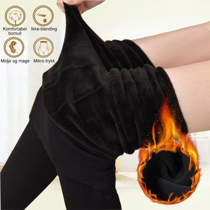 Värmande Fleece Leggings till Vinter | Komfort &amp; Värme