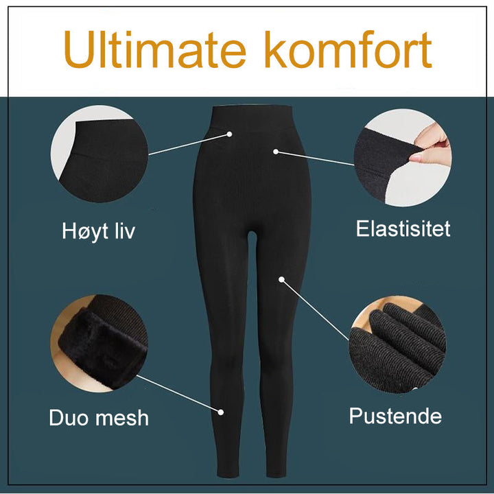 Värmande Fleece Leggings till Vinter | Komfort &amp; Värme