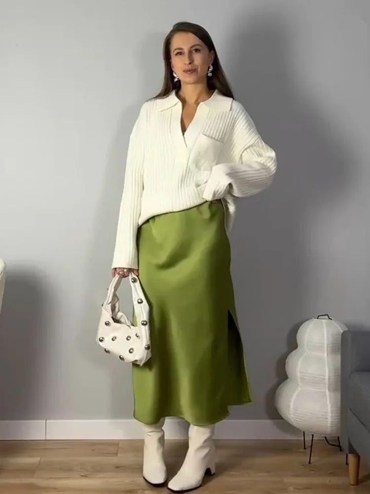 Elegant A-linje Kontorskjört för Kvinnor