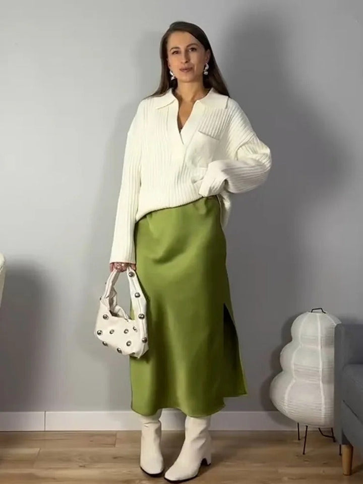 Elegant A-linje Kontorskjört för Kvinnor