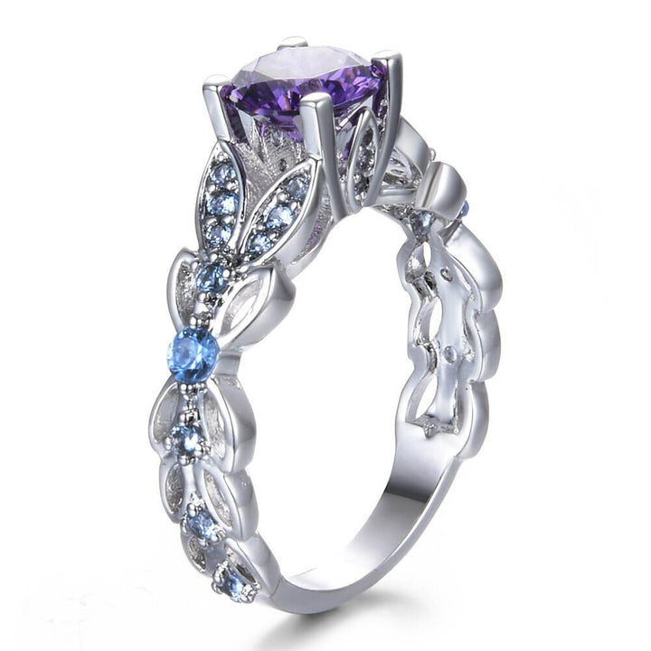 Elegant Ametystring för Kvinnor
