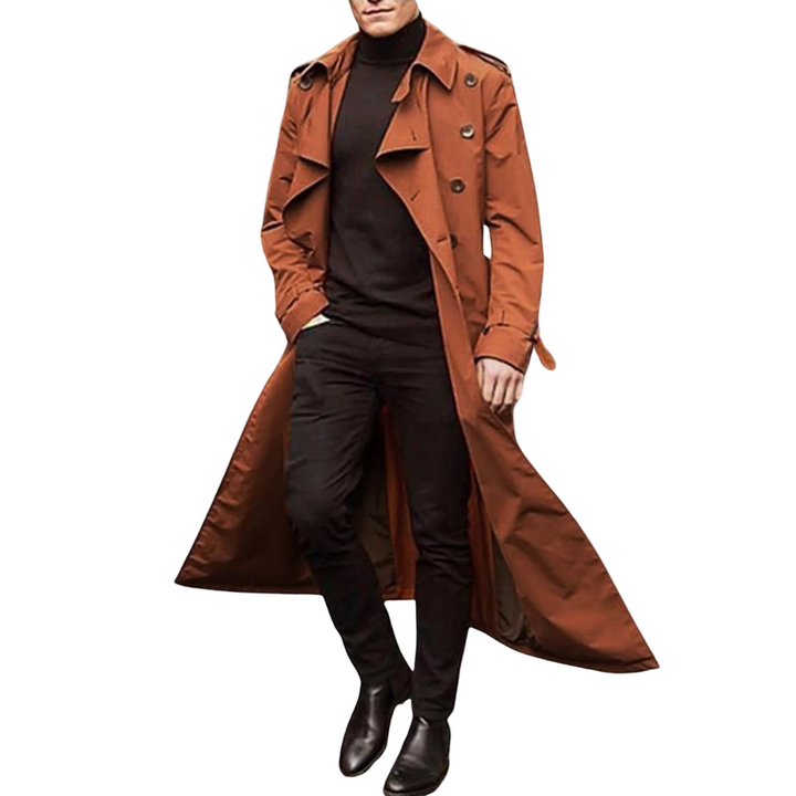 Herr Avslappnad Trenchcoat – Elegant Komfort