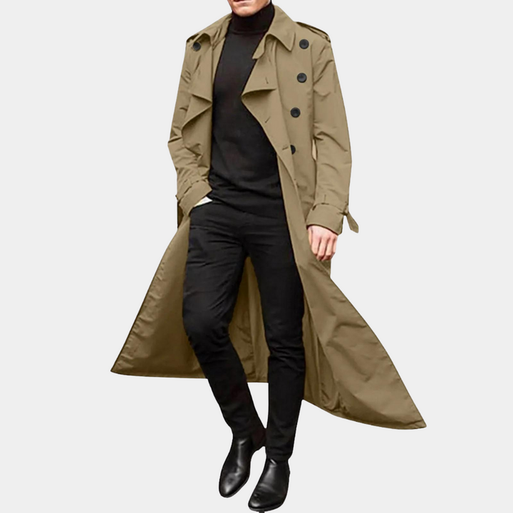 Herr Avslappnad Trenchcoat – Elegant Komfort