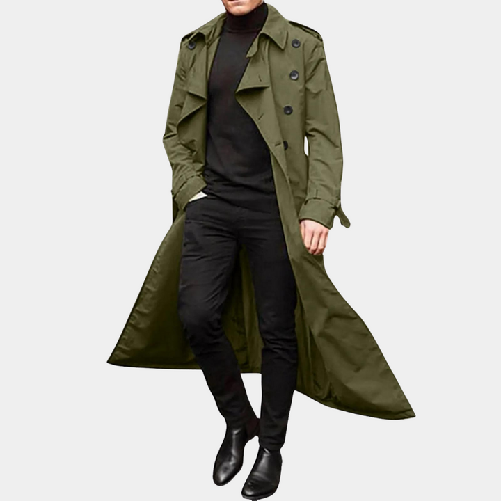 Herr Avslappnad Trenchcoat – Elegant Komfort