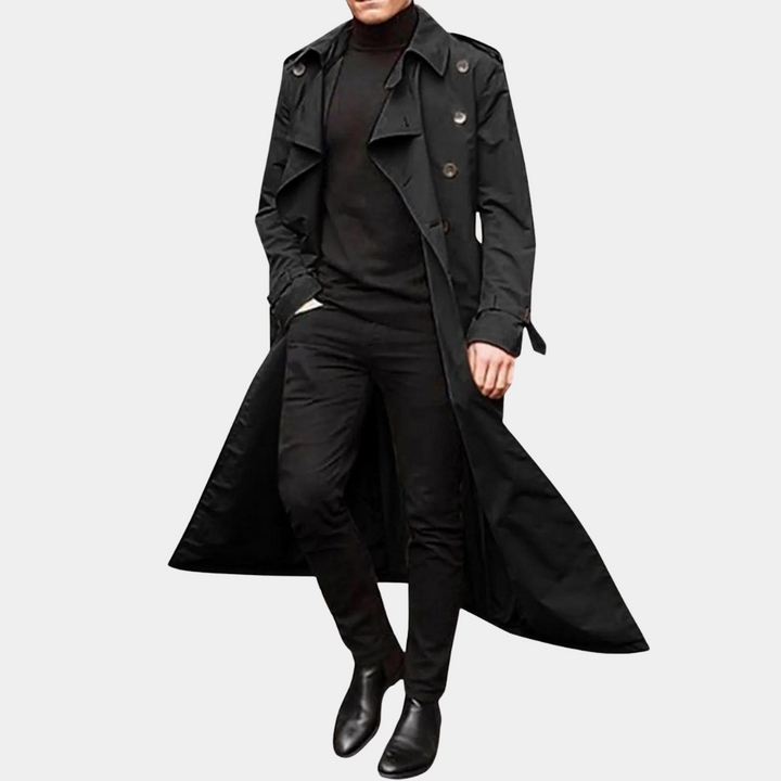 Herr Avslappnad Trenchcoat – Elegant Komfort