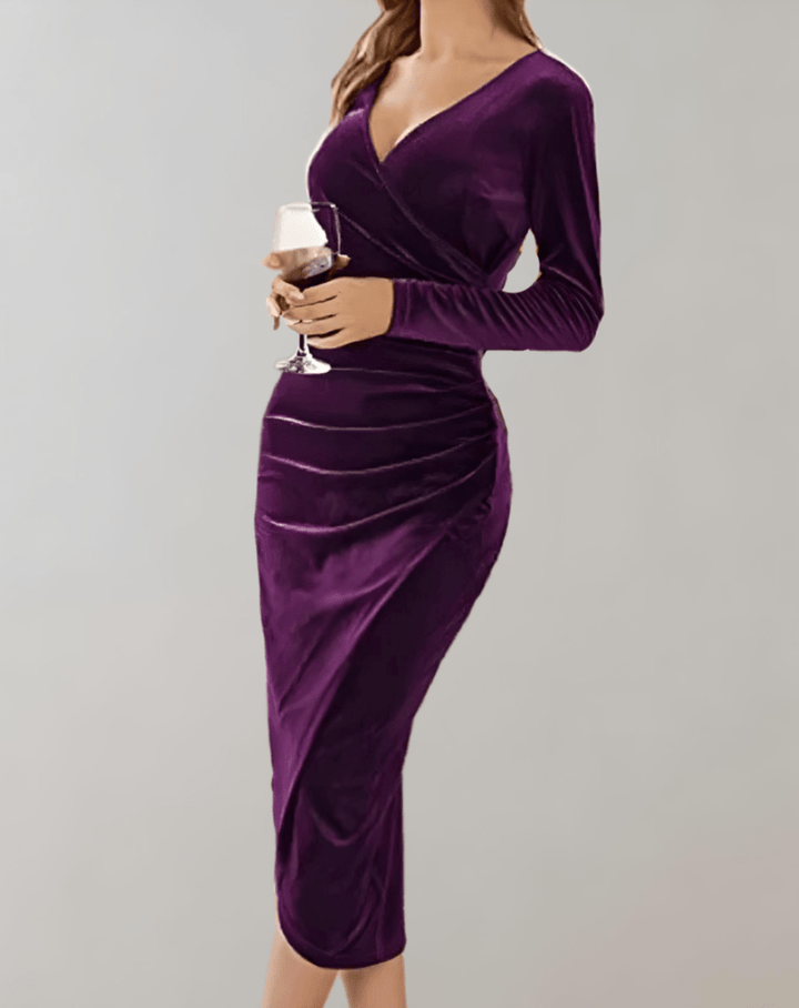 Elegant Bodycon Midiklänning för Dam – Framhäv Din Siluett