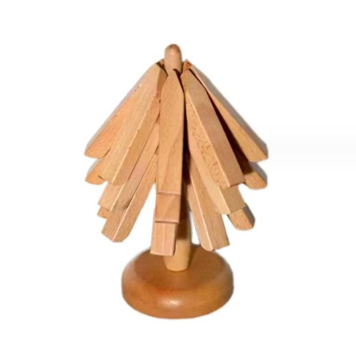 Bordbrikker i Valnötttre, Elegant Design