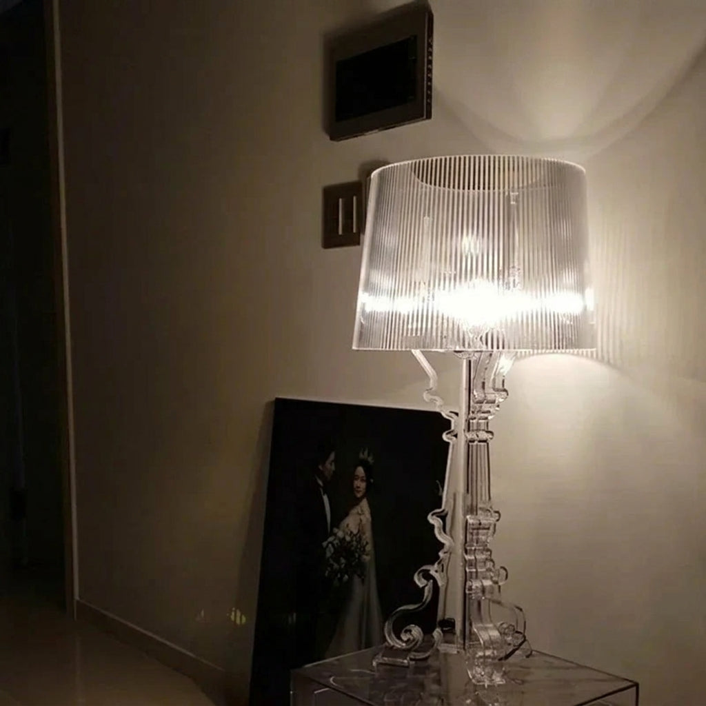 Bordslampa med Justerbar Höjd och Elegant Barokkdesign
