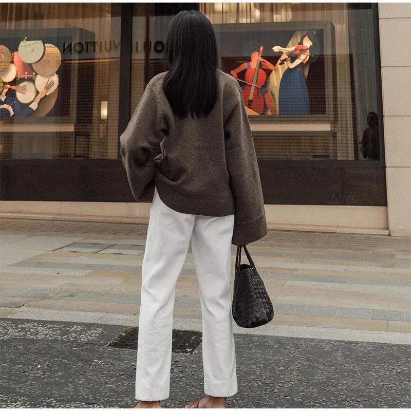 Elegant V-hals Cardigan för Kvinnor