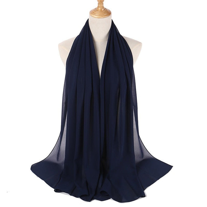 Elegant Chiffon Hijab Pannebånd för Kvinnor