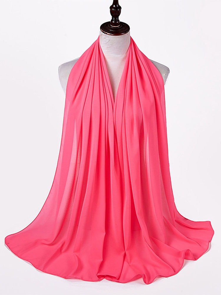 Elegant Chiffon Hijab Pannebånd för Kvinnor
