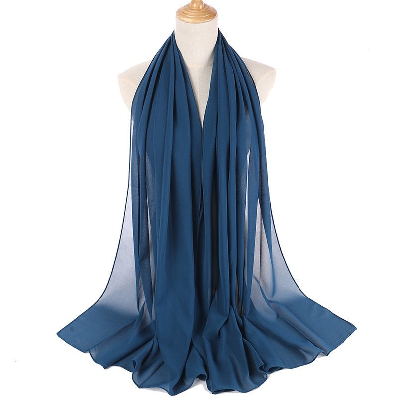 Elegant Chiffon Hijab Pannebånd för Kvinnor