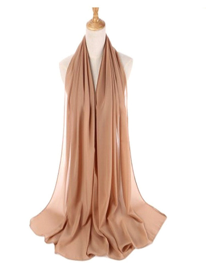 Elegant Chiffon Hijab Pannebånd för Kvinnor
