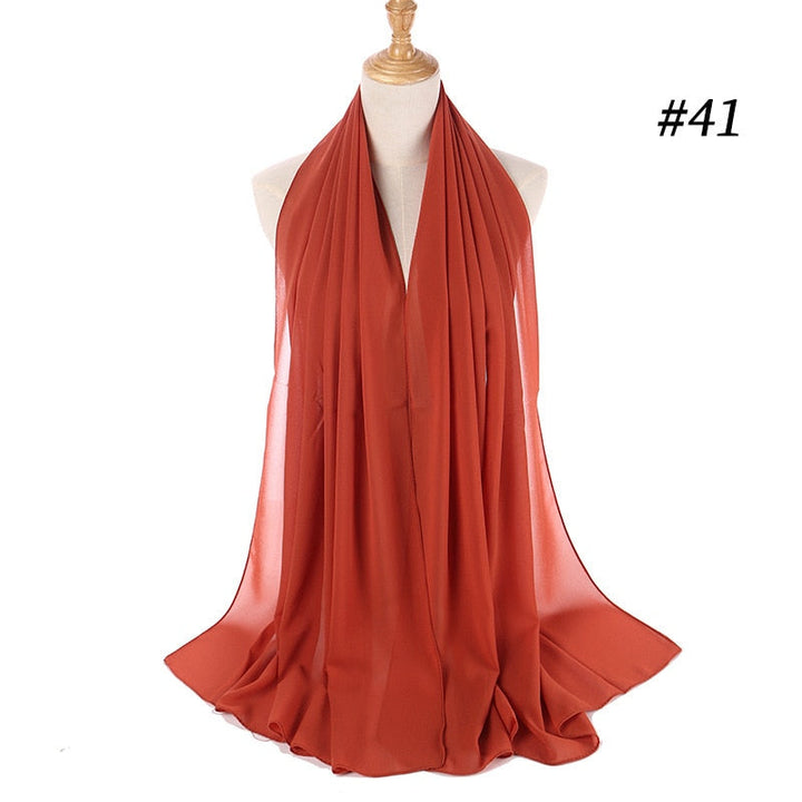 Elegant Chiffon Hijab Pannebånd för Kvinnor