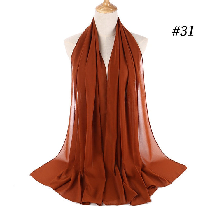 Elegant Chiffon Hijab Pannebånd för Kvinnor