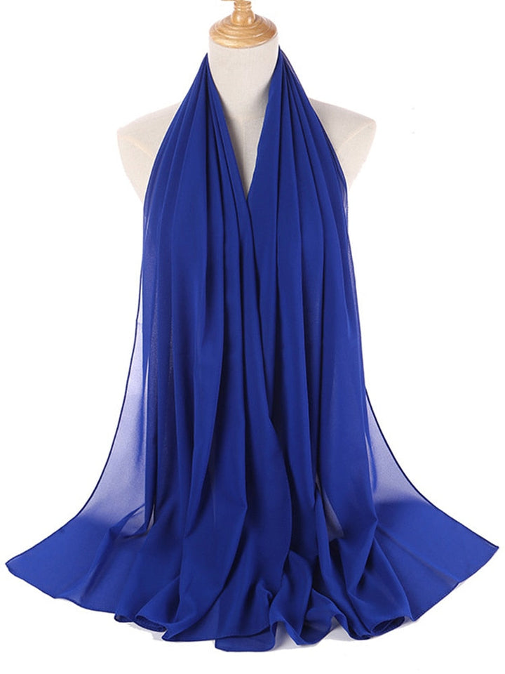 Elegant Chiffon Hijab Pannebånd för Kvinnor