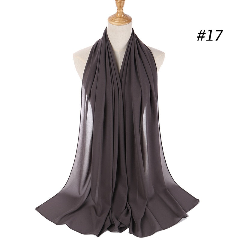 Elegant Chiffon Hijab Pannebånd för Kvinnor