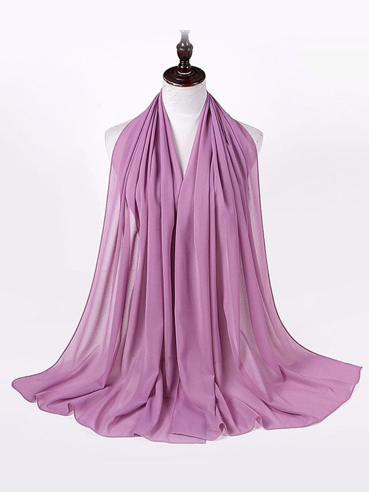 Elegant Chiffon Hijab Pannebånd för Kvinnor