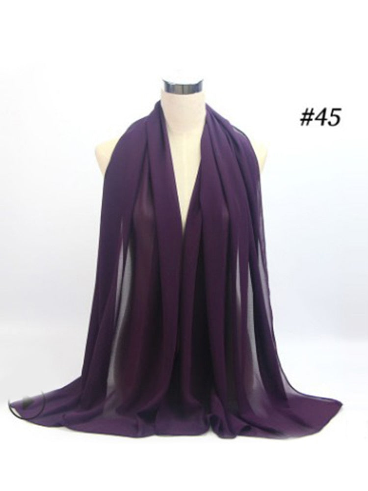 Elegant Chiffon Hijab Pannebånd för Kvinnor