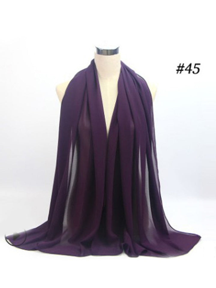 Elegant Chiffon Hijab Pannebånd för Kvinnor
