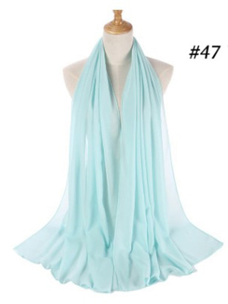 Elegant Chiffon Hijab Pannebånd för Kvinnor