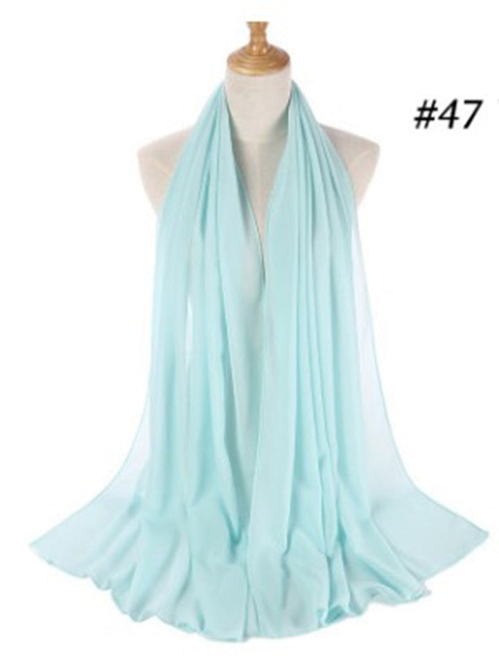 Elegant Chiffon Hijab Pannebånd för Kvinnor