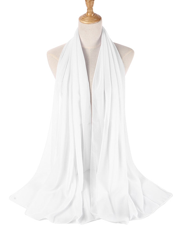 Elegant Chiffon Hijab Pannebånd för Kvinnor