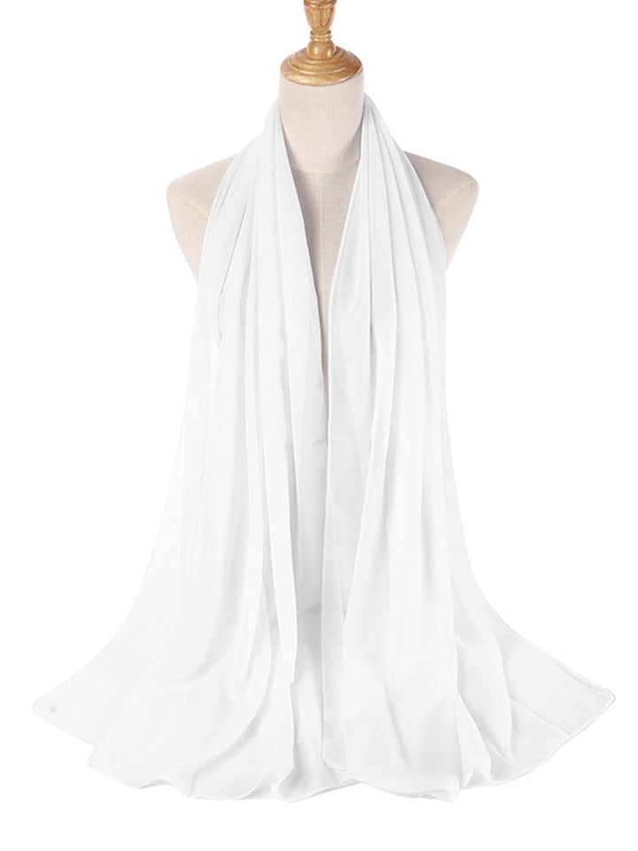 Elegant Chiffon Hijab Pannebånd för Kvinnor
