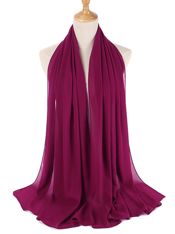 Elegant Chiffon Hijab Pannebånd för Kvinnor
