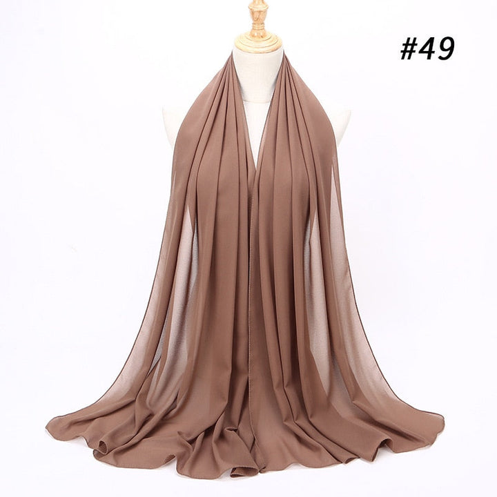 Elegant Chiffon Hijab Pannebånd för Kvinnor